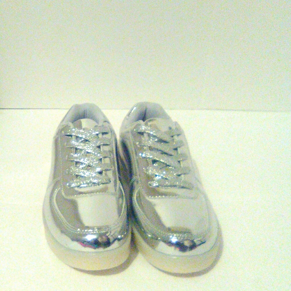 Silver Tennis Shoes